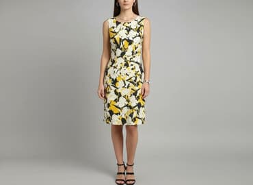 shein zolta sukienka: F&F, Sukienka damska, rozmiar S — 6