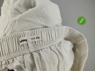 bloomersy h: Białe spodnie damskie Sinsay - Marka: Sinsay - Rozmiar z metki: XXL - — 5