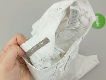 białe spodnie damskie mohito: Orsay, Spodnie materiałowe damskie, rozmiar S — 6