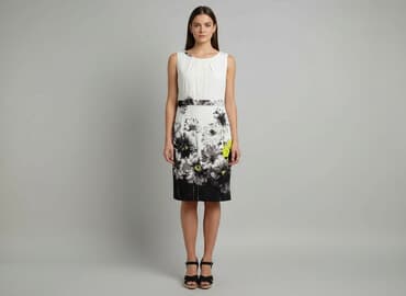 sukienka na wesele z kwadratowym dekoltem: Sukienka damska, rozmiar M — 1