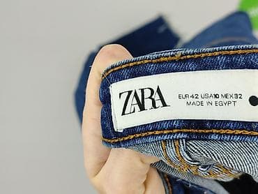 jeansy ecru: Zara, Jeansy damskie, rozmiar XL — 4