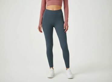 legginsy adidas damskie szare: Legginsy Sportowe damskie, rozmiar S — 5