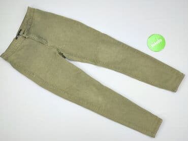 woskowane legginsy z wysokim stanem zara: H&M, Material trousers for women, size S (EU 36) — 2