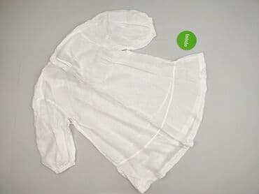 białe luźna bluzki: H&M L.O.G.G., Tunika damska, rozmiar XS — 3