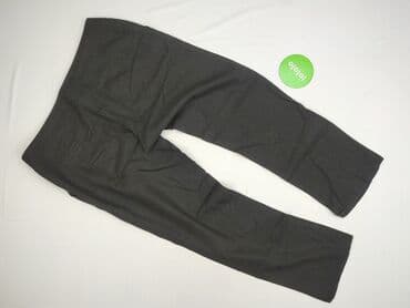 szare szerokie jeansy: F&F, Spodnie materiałowe damskie, rozmiar 3XL — 3