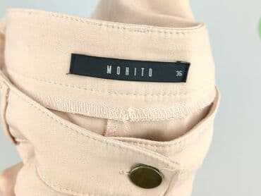 beżowe buty na koturnie ccc: Mohito, Spodnie materiałowe damskie, rozmiar S — 5