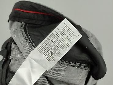 esprit buty deichmann: Męskie spodnie Esprit – krata prince of wales, szare z boczną lamówką — 5