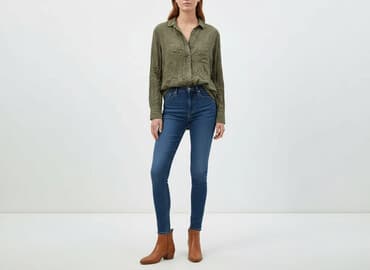 zielona koszula damska zara: Zara, Koszula damska, rozmiar M — 1