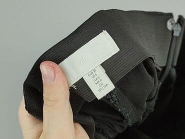 legginsy z suwakiem: H&M, Material trousers for women, size M (EU 38) — 6