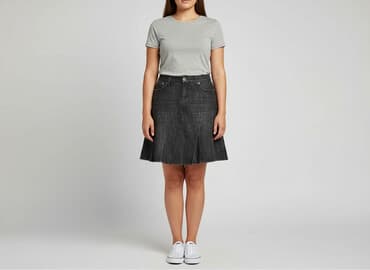 srebrne spódnice plisowane: Onado, Spódnica damska, XL — 7