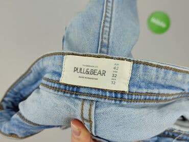 spodenki jeansowe męskie pull bear: PULL&BEAR, Szorty dla mężczyzn, rozmiar M — 4