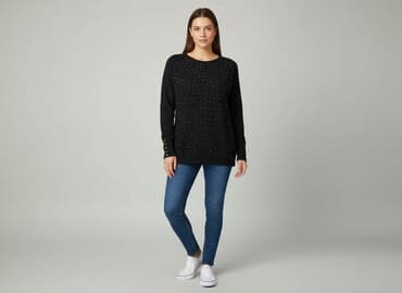czarna bluza 134: Les étoiles claires Paris, Bluza damska
, rozmiar S — 7