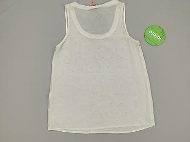 bialy satynowy top: ONLY, T-shirt damski, rozmiar XS — 3