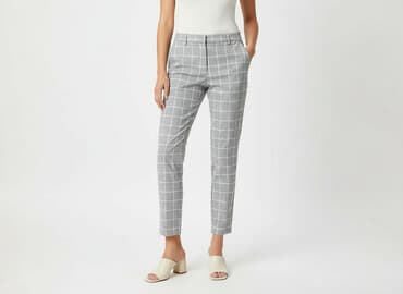 bershka spodnie zebra: Bershka, Spodnie materiałowe damskie, rozmiar S — 1