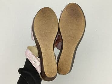 buty na koturnie z futerkiem: Casu, Sandały damskie, rozmiar 40 — 6