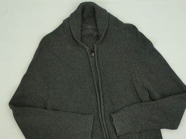 szara bluza zara: Kardigan dla mężczyzn, rozmiar M — 1