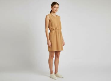 sukienki karmelowa na wesele: SAX35TH by Alicja Czarniecka, Sukienka damska, rozmiar S — 5