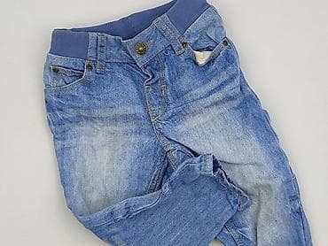 pull jeans: Spodnie jeansowe, H&M, 9-12 miesięcy, stan - Bardzo dobry — 1