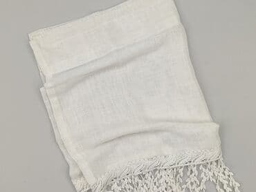 zasłony pepco: Biała, lekka zasłona/woal z ozdobnymi frędzlami - Materiał: cienka — 1