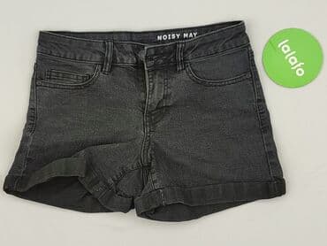 krótkie jeansowe spodenki z wysokim stanem podarte: Noisy May, Szorty damskie, rozmiar XS — 2