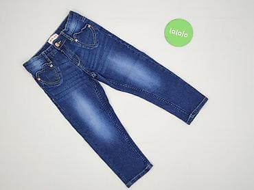 hello kitty top shein: Spodnie jeansowe, Young Style, 3-4 lat, 104, stan - Idealny — 2