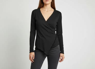 sweter z dekoltem v: Kardigan damski, L — 6