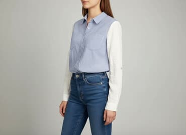 marynarka damska w paski: Bluzka damska, rozmiar L — 6