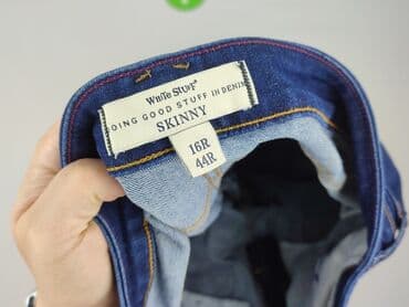 купити штани чоловічі дешево: Jeans for men, 4XL (EU 48), White, condition - Very good — 4