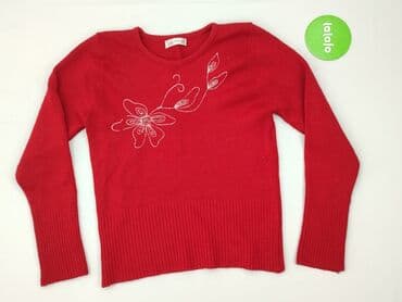 sweter w paski z serduszkiem: Sweter damski, rozmiar S — 2