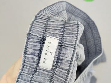 joggery lniane damskie: Papaya, Spodnie materiałowe damskie, rozmiar XL — 4