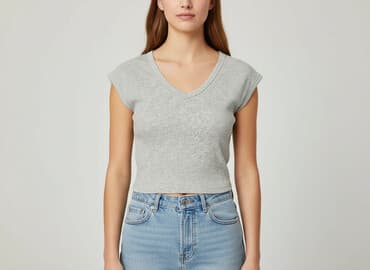 bluzki prazkowane: Bershka, Top damski, rozmiar M — 7