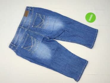 spodnie jeansy damskie klasyczne: John Baner, Spodnie 3/4 damskie, rozmiar 2XL — 3
