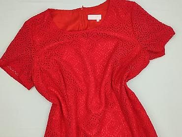 czerwona sukienka pull: Sukienka damska, rozmiar 5XL — 1