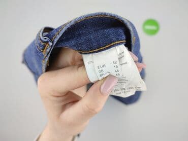 spodnie dżinsowe szerokie: Spodnie 3/4 damskie — 4