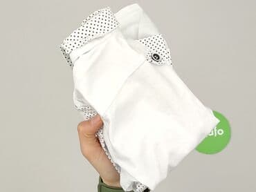 piżama pajacyk 128: Shirt 2-3 years, condition - Perfect, pattern - Monochromatic, color - White — 5