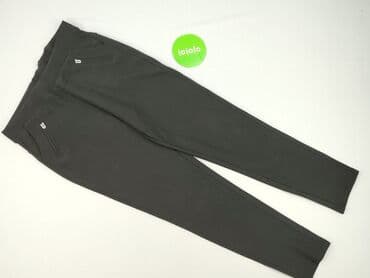 spodnie czarne damskie z niskim stanem: Spodnie materiałowe damskie, rozmiar M — 3