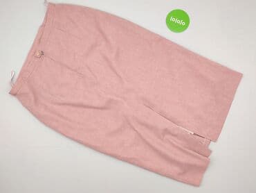 spódnice midi pudrowy róż: Spódnica damska, rozmiar L — 4