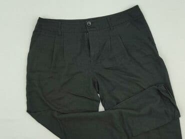 srebrne legginsy: Yessica, Spodnie materiałowe damskie, M — 1