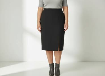 spódnice midi plisowane czarne: Collection, Spódnica damska, rozmiar XL — 7