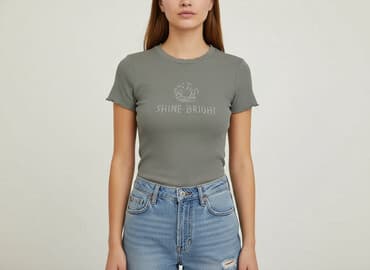 t shirty damskie cropp: Cropp, T-shirt damski, rozmiar XS — 1