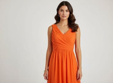 sukienki pomarańczowa na wesele: Sukienka damska, rozmiar S — 6