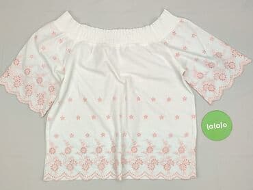 biała bluzka z czarną tasiemką: Moda, Bluzka damska, rozmiar One size — 3