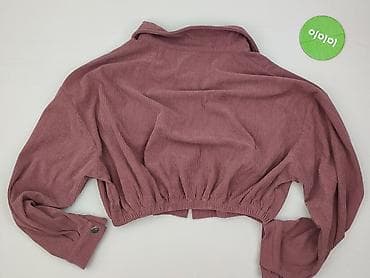 topomini kurtka: Krótka koszula/kurtka damska z prążkowanego materiału - Fason: crop — 3