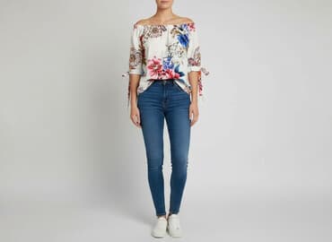 czarne hiszpanki bluzki: Moda, Bluzka damska, rozmiar S — 6