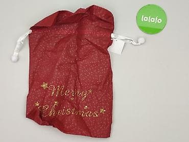 Oświetlenie: Worek prezentowy bożonarodzeniowy „Merry Christmas” – czerwony - — 2