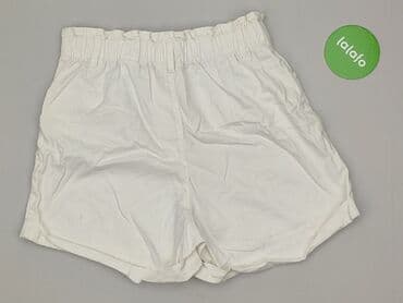 białe krótkie spodenki: H&M, Szorty damskie, rozmiar M — 4