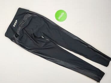 czarne legginsy z wysokim stanem push up: Bebe, Legginsy Sportowe damskie, rozmiar XS — 3