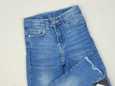 jeansy hello kitty: Spodnie jeansowe, Little kids, 3-4 lat, 104, stan - Bardzo dobry — 1