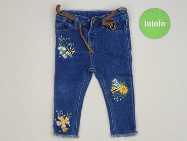 sukienki letnie dziewczynki: Spodnie jeansowe, So cute, 9-12 miesięcy, stan - Idealny — 2