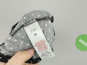 czarne bluzki w biale grochy: F&F, Bluzka damska, M — 4